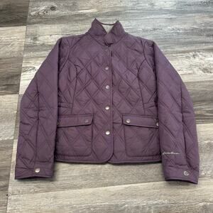 Eddie Bauer Jacket  Purple Womens PXS Petite‎ Quilted Insulated Puffer Jacket